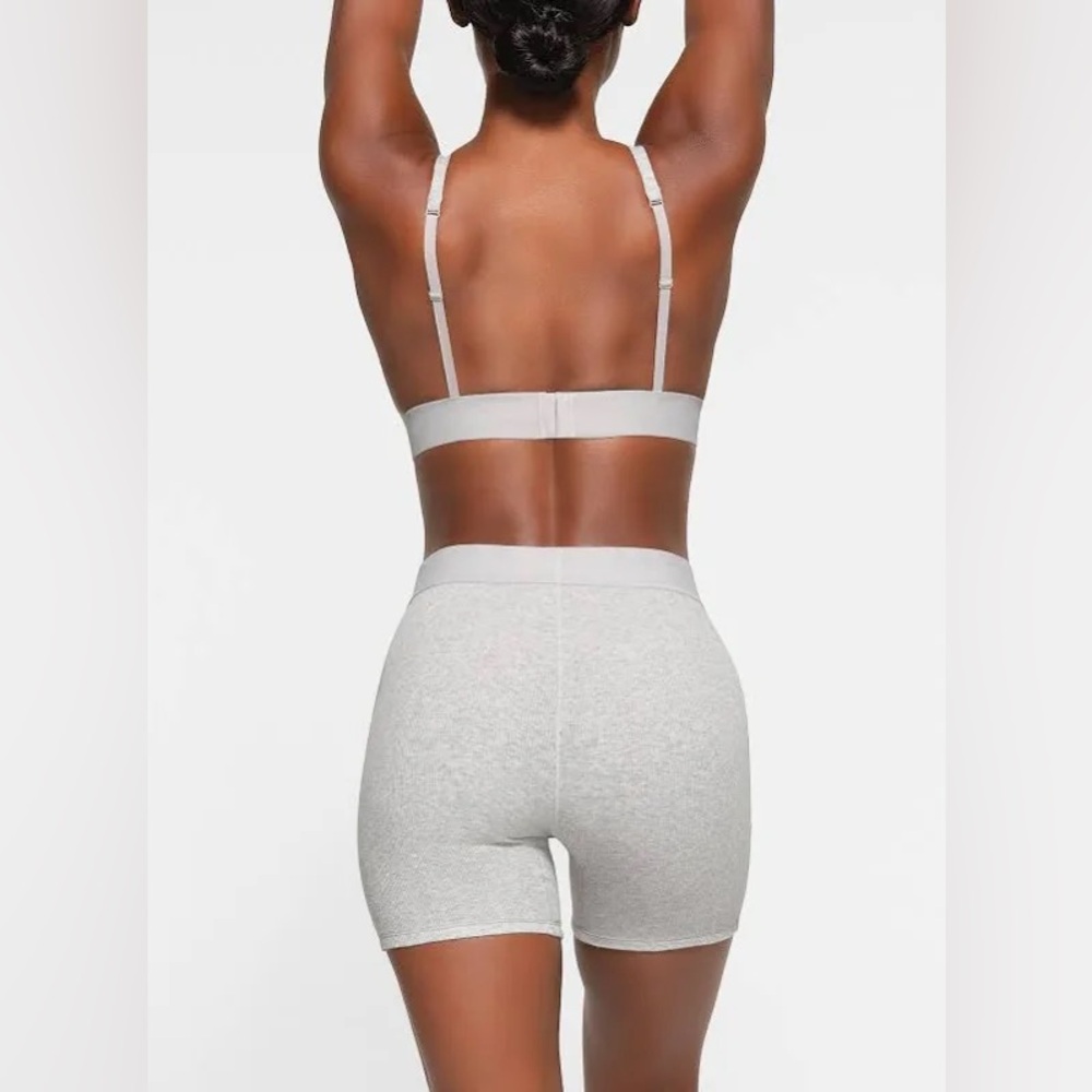 Skims Cotton Rib Boxer - Picture 4 of 12